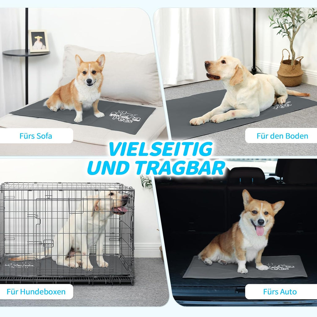 Mora Pets Kuehlmatte fuer Hunde und Katzen selbstkuehlend in verschiedenen Groessen und Farben
