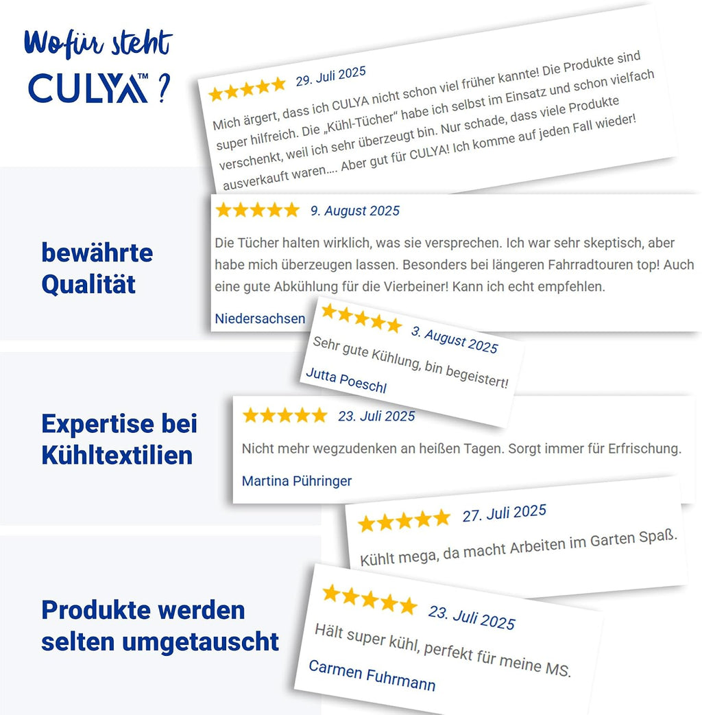 Kuehltuch 90 x 30 cm mit Druckknoepfen fuer Nacken und Sport, reaktivierbar UPF 50+