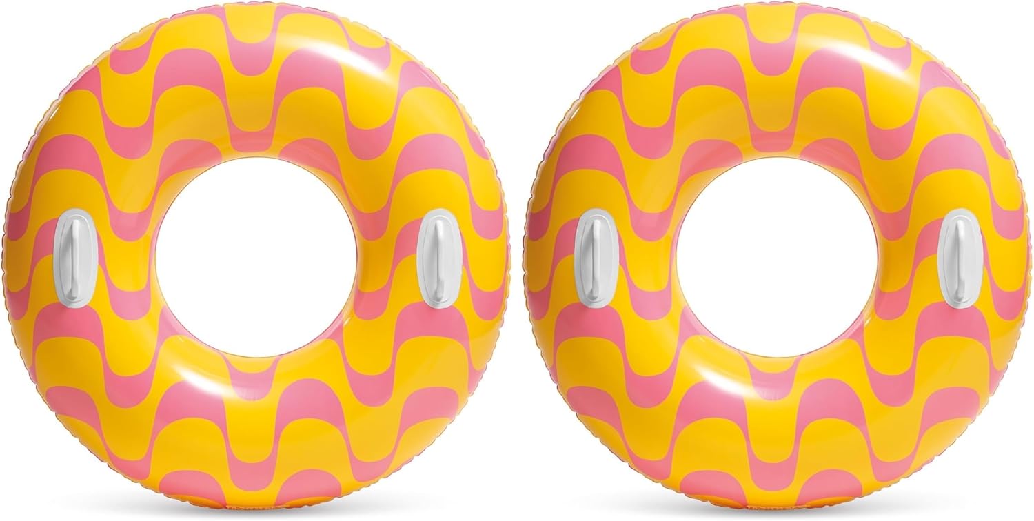 Intex Aufblasbarer Schwimmring 91 cm Vinyl mit Griffen 61cm-91cm