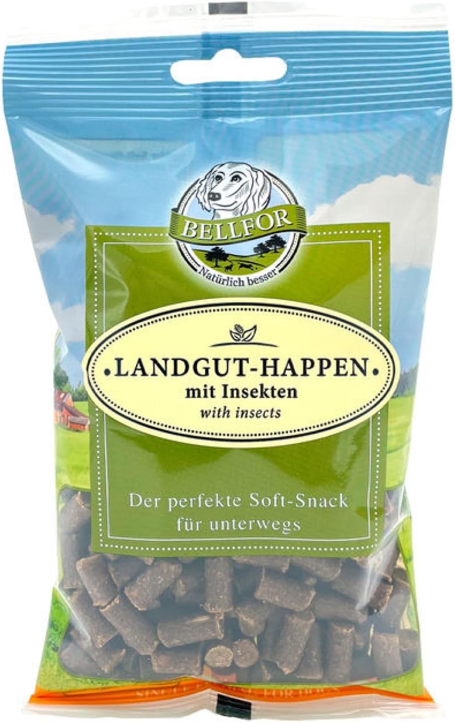 Bellfor Landgut-Happen Insekten - Hypoallergene, getreidefreie Soft-Snacks