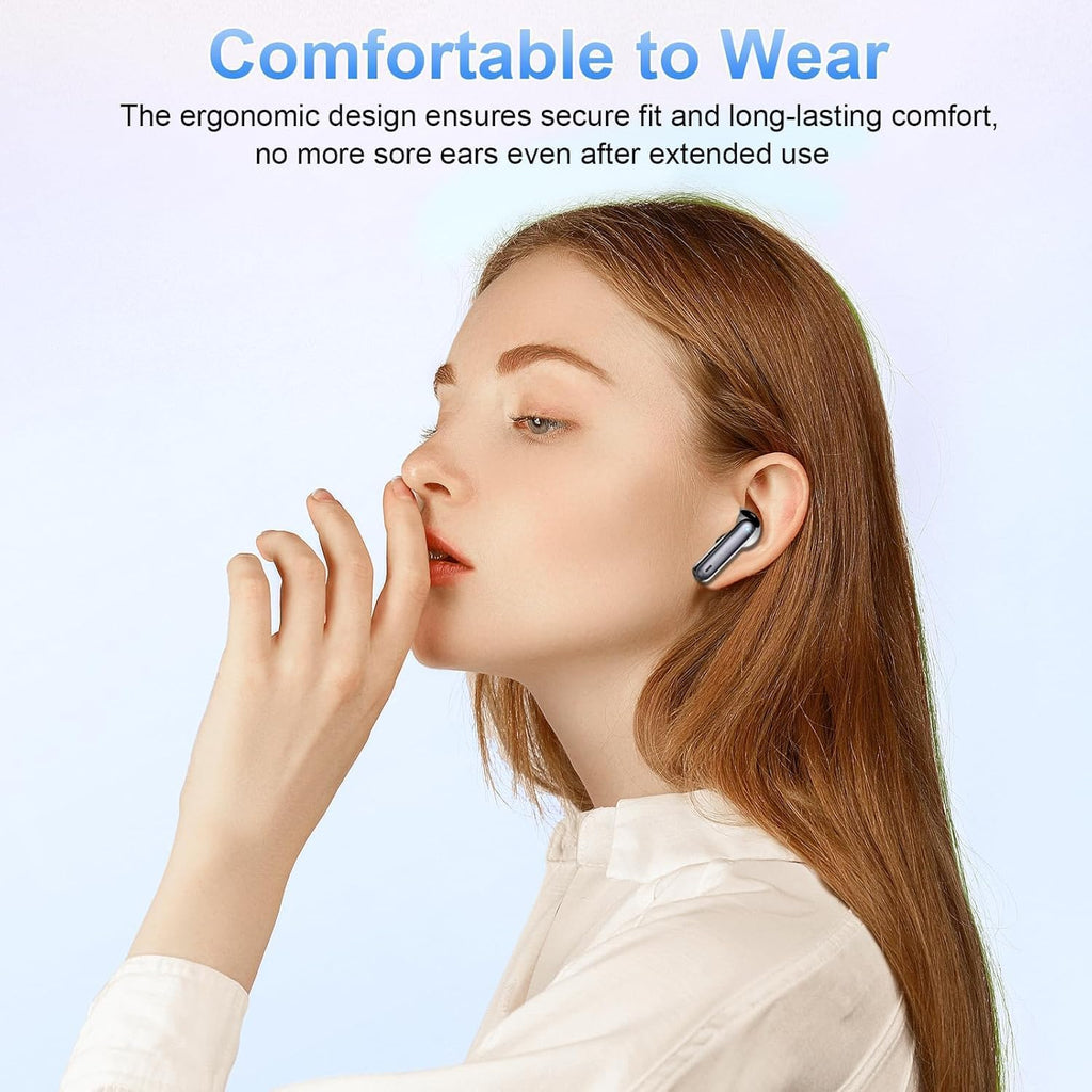 Bluetooth In-Ear Kopfhoerer 5.4 Noise Cancelling 40 Std Akku LED Anzeige