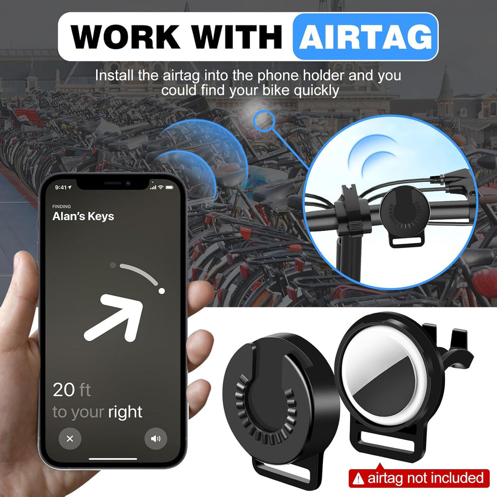 Universal Silikon Fahrrad Handyhalterung 360° drehbar Lenkerhalter