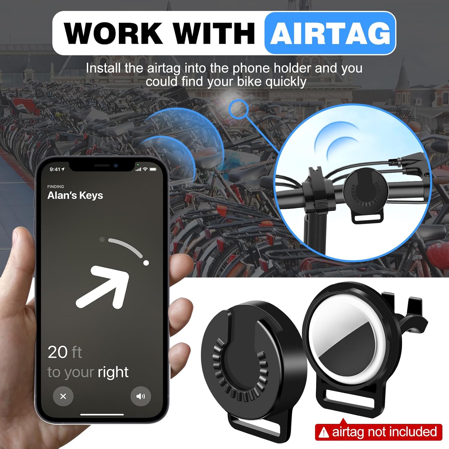 Universal Silikon Fahrrad Handyhalterung 360° drehbar Lenkerhalter