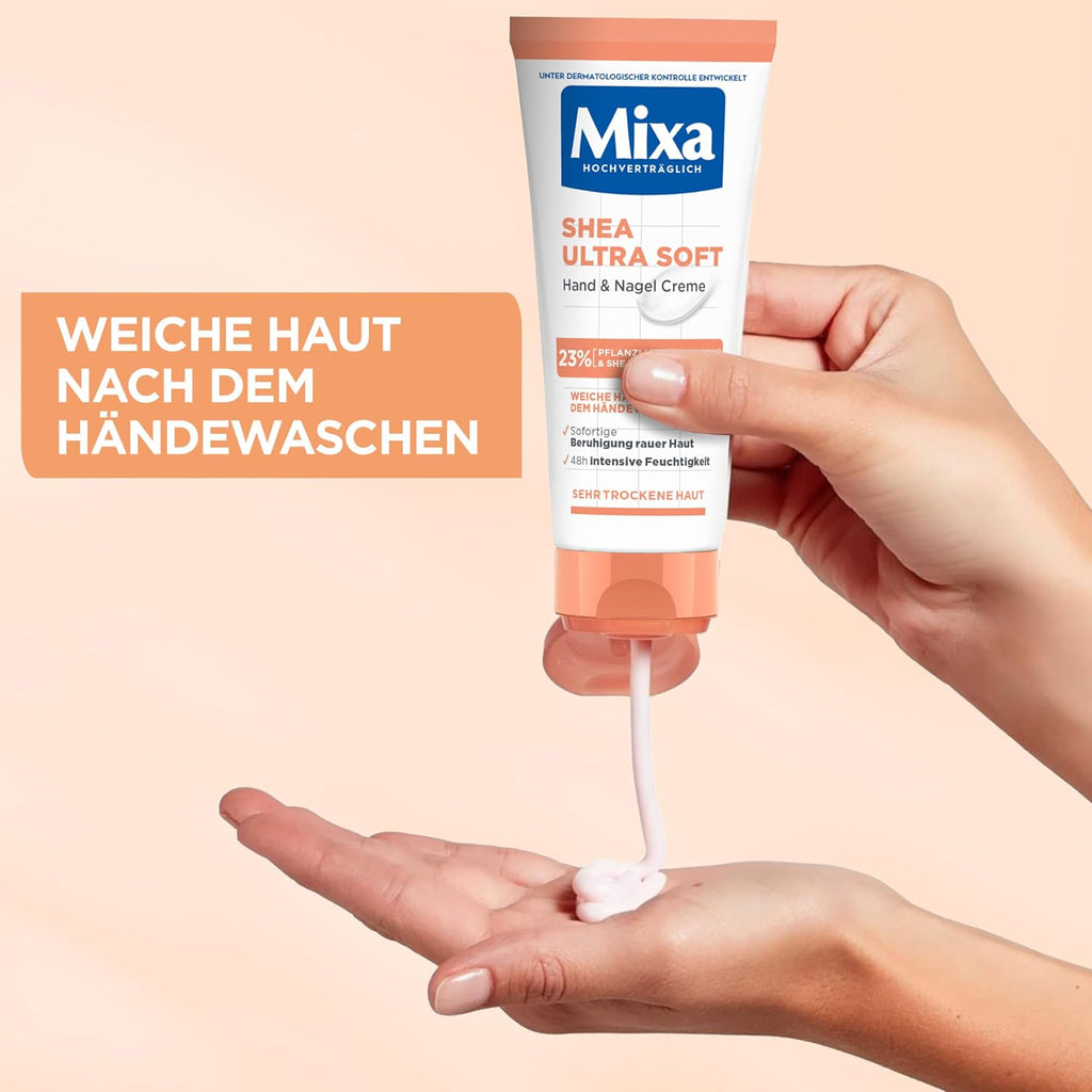 Mixa Shea Ultra Soft Handcreme 100 ml fuer trockene und rissige Haende