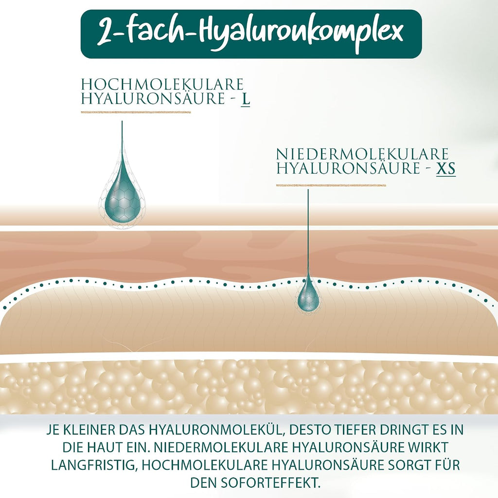 Hyaluron Q10 Creme 100 ml Tages- und Nachtcreme Anti-Falten Bio
