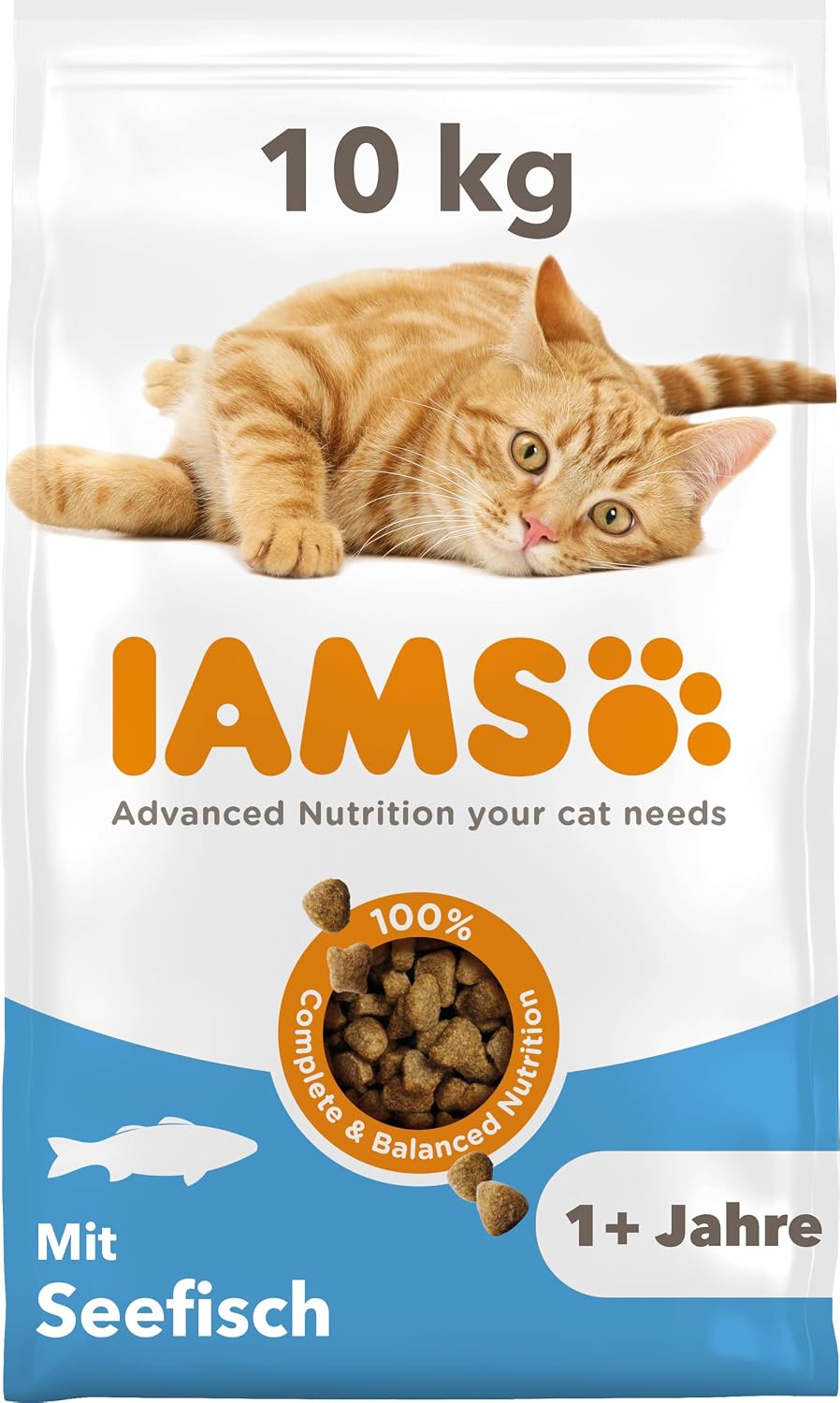 IAMS Katzen Trockenfutter 1,5kg bis 10kg verschiedene Sorten fuer 1-6 Jahre