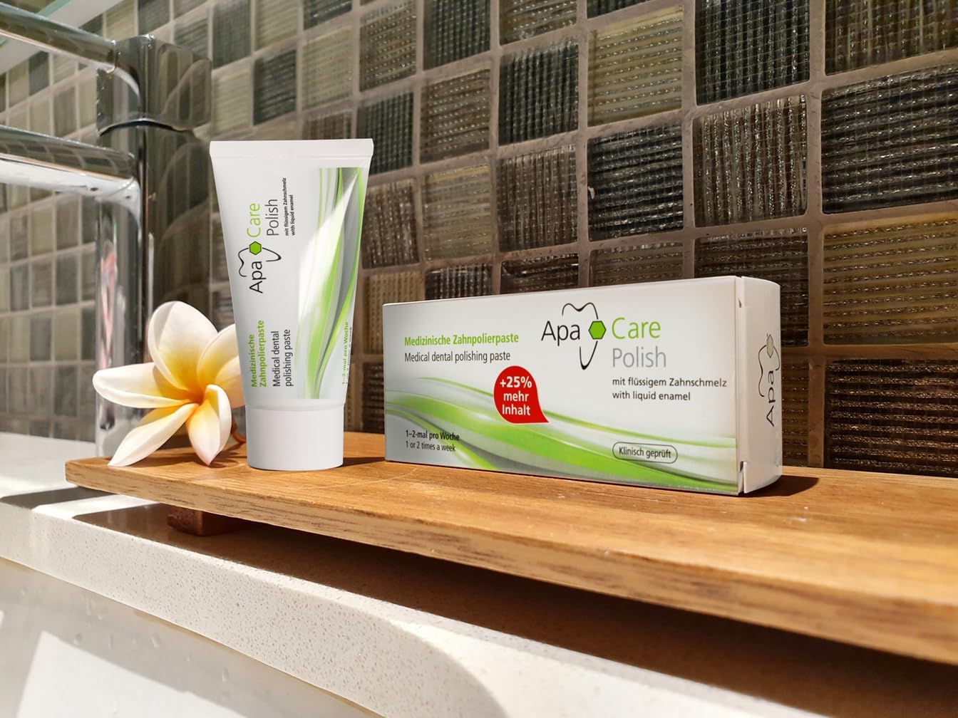Apa Care Polish Zahnpolierpaste 3x25 ml gegen Verfaerbungen