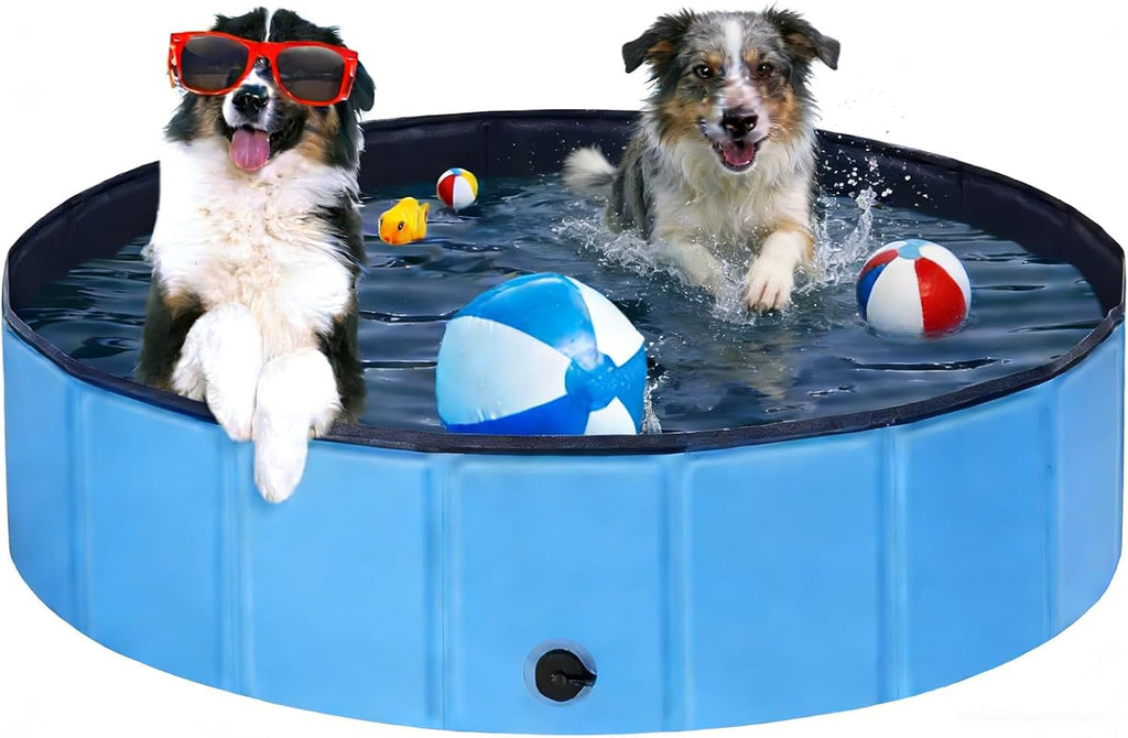 Faltbarer Hundepool 80×20 cm, rutschfestes verdicktes PVC Planschbecken