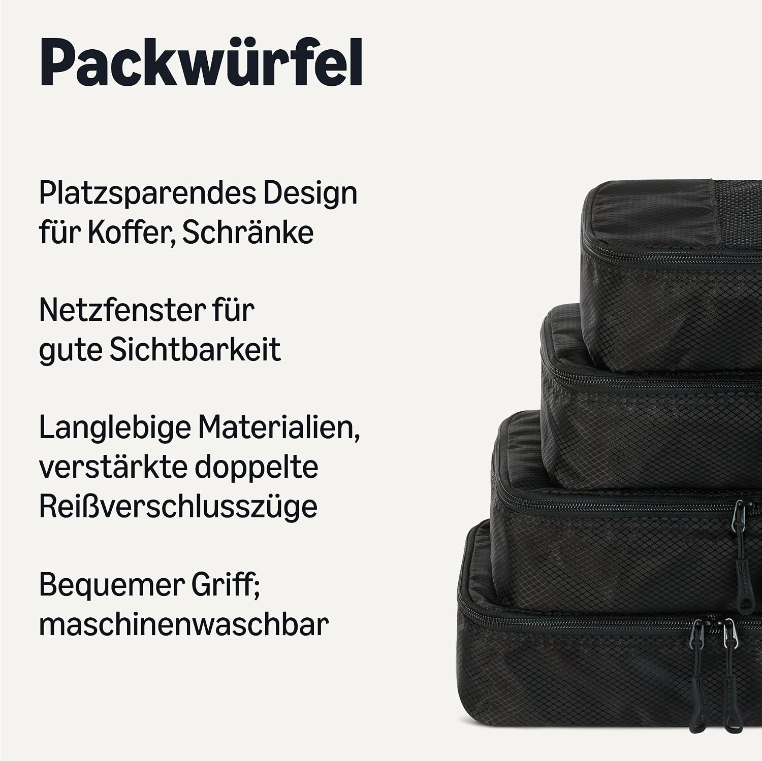 Reise Packing Cubes 8er Set Koffer Organizer Packwuerfel