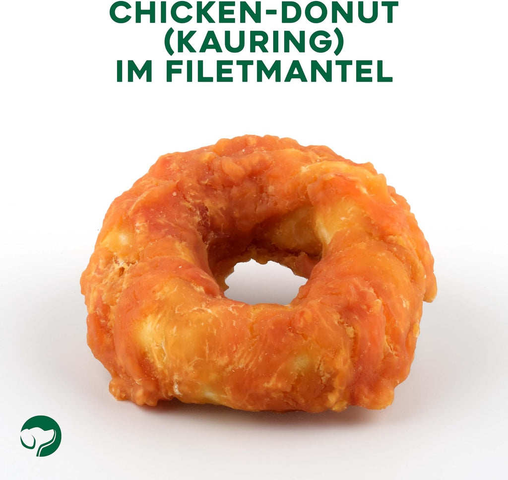 Topdog Chicken Donut Kausnacks für Hunde 10 Stück zuckerfrei zahnpflegend