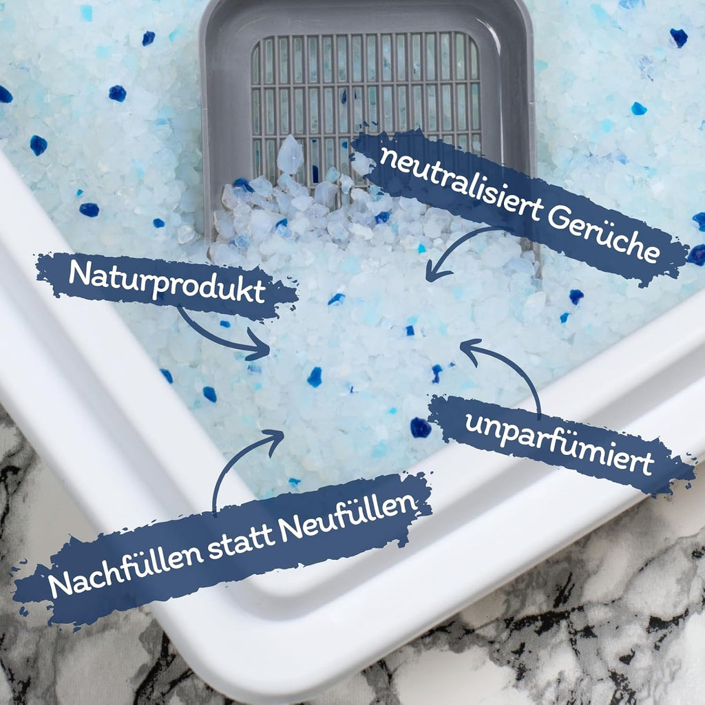 Lyra Power Silica Katzenstreu 60L Kieselgel staubfrei geruchsneutral