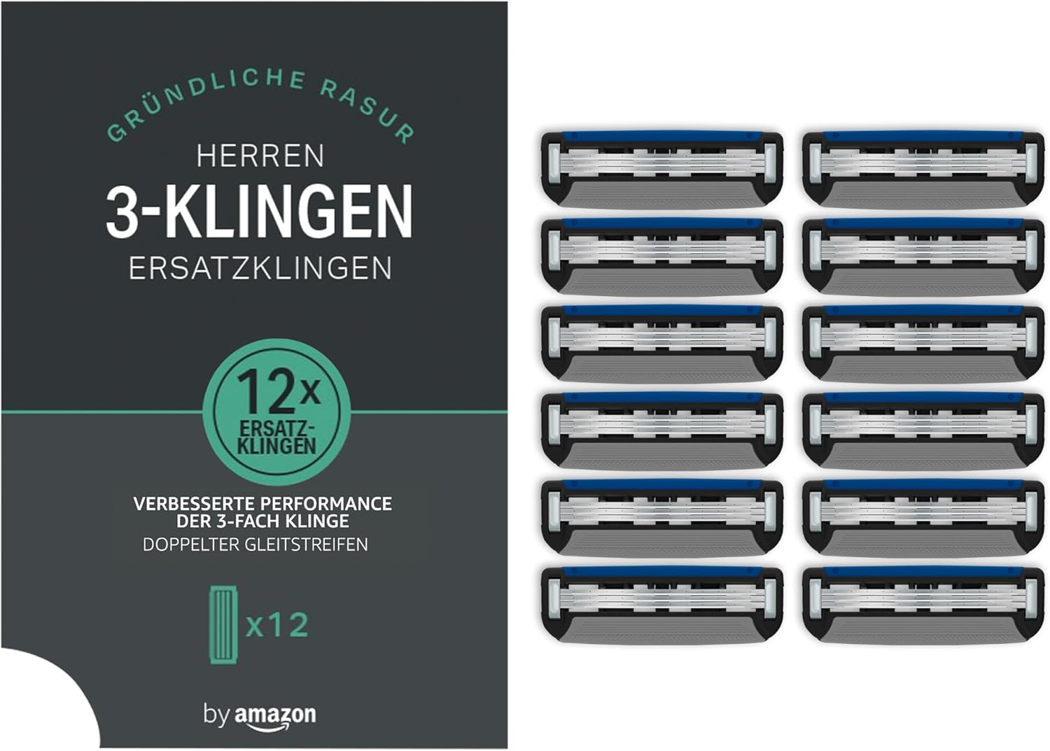 Herren Rasierklingen 12 Stueck 5 Klingen System kompatibel