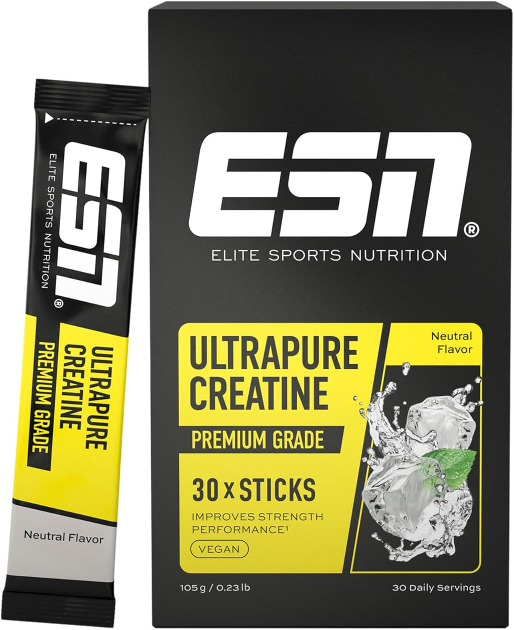 ESN Ultrapure Creatine Monohydrate Sticks 30 Portionen verschiedene Sorten