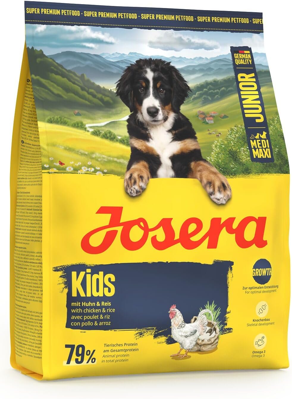 Josera Junior Trockenfutter Huhn & Reis fuer grosse Welpen ab 6 Wochen 900