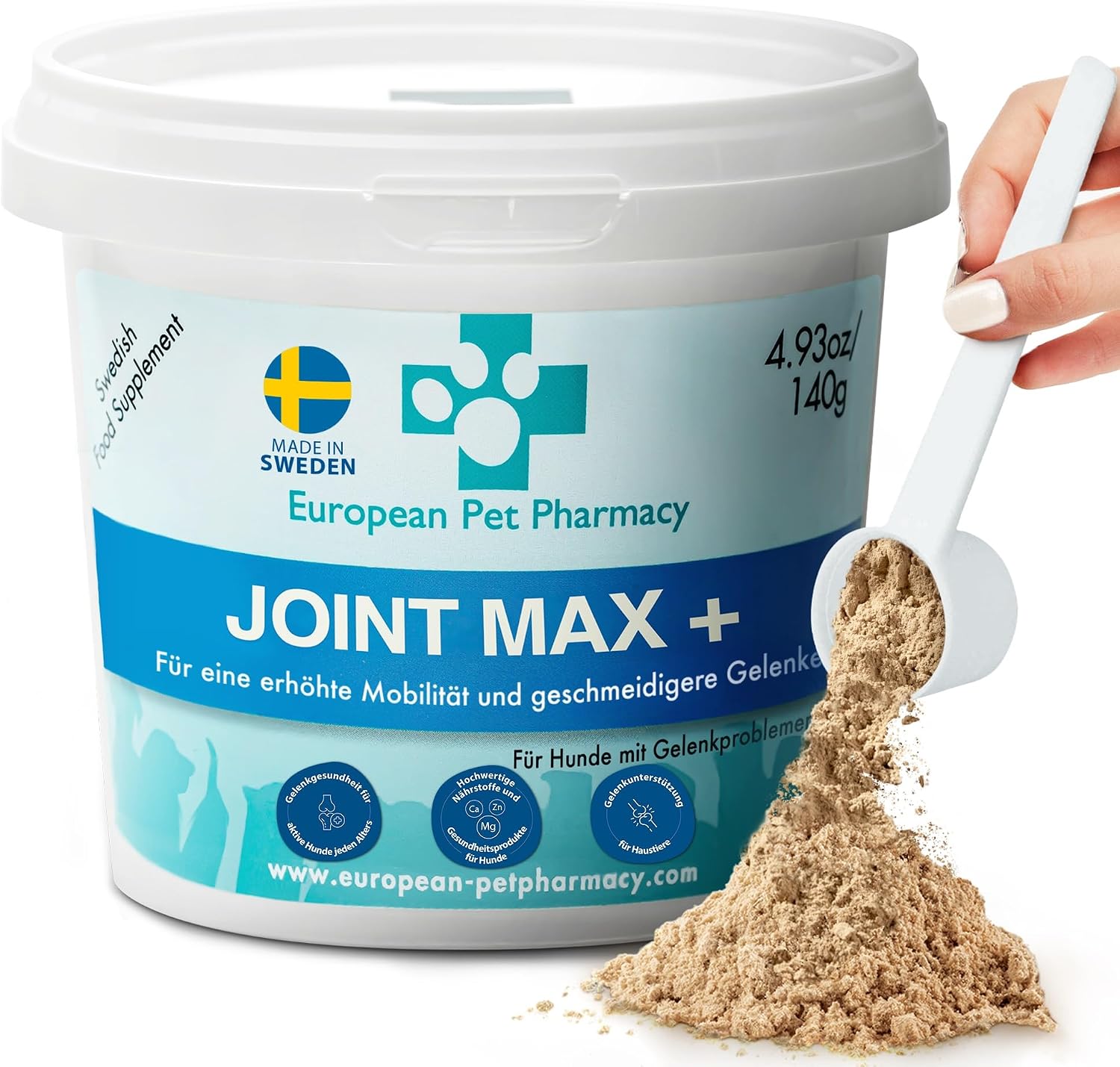 Pro-X Nahrungsergaenzung Hund Proteinpulver aus getrockneten Insekten, vers