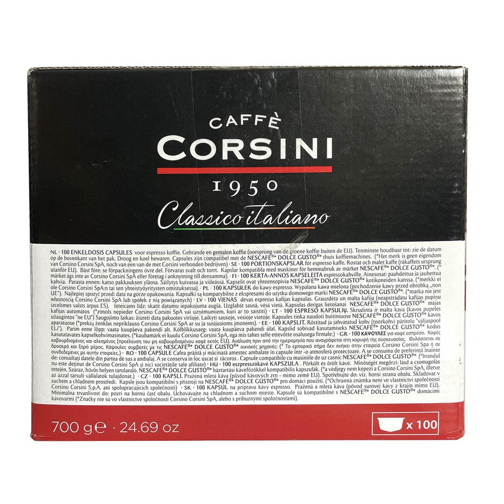 Caffè Corsini kompatible Dolce Gusto Kapseln Klassisch Italienisch Kraeftig