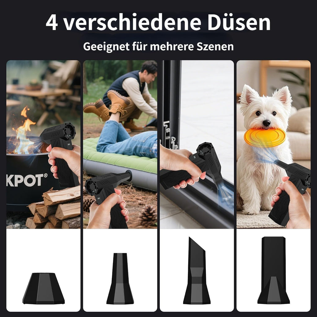 Kabelloses Geblaese 4‑Stufen 130000 U/min fuer PC Laptop Auto klein leicht