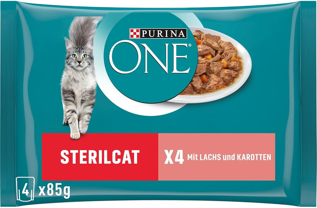 Purina ONE Sterilcat Nassfutter Lachs verschiedene Sorten 26 x