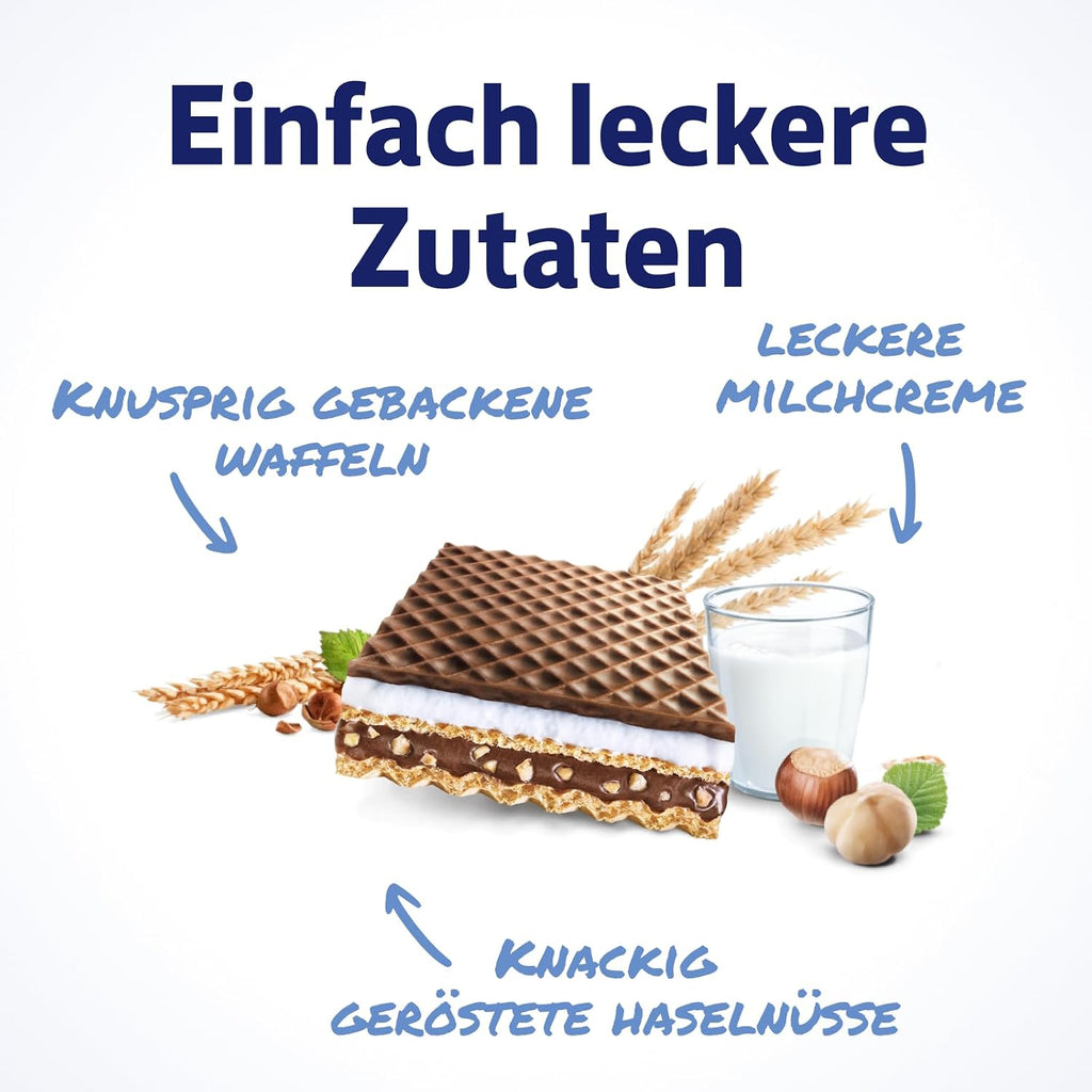 Knoppers Waffelschnitten 24× Milchcreme Haselnuss