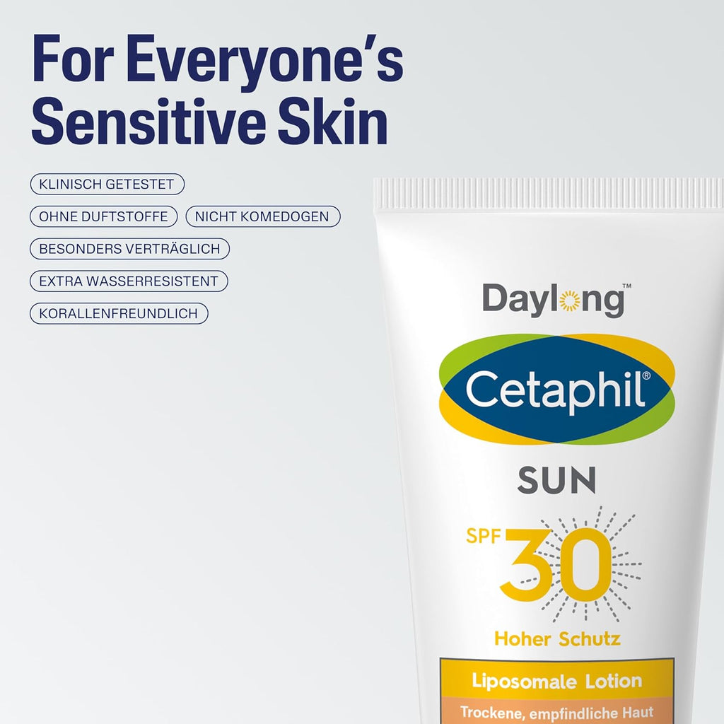 Cetaphil Sun Sonnenlotion LSF 50+ 200 ml liposomal fuer trockene empfindliche Hau