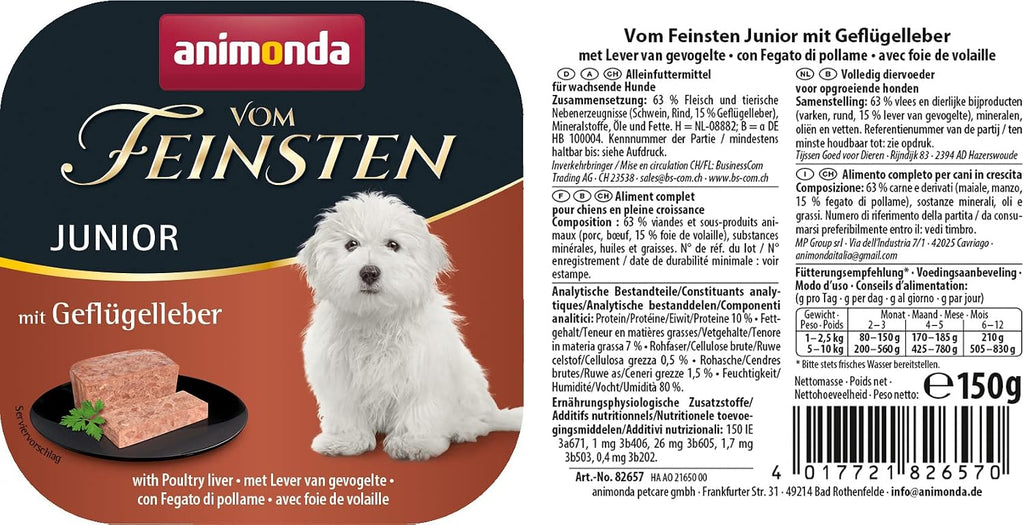Welpenfutter Vom Feinsten Junior 6er-66er Pack verschiedene Sorten