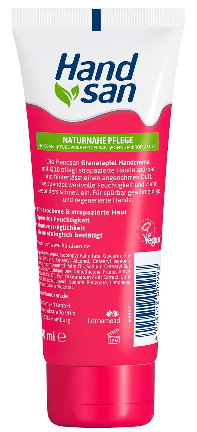 Handsan Urea Handcreme 5% fuer sehr trockene Haende, verschiedene Sorten
