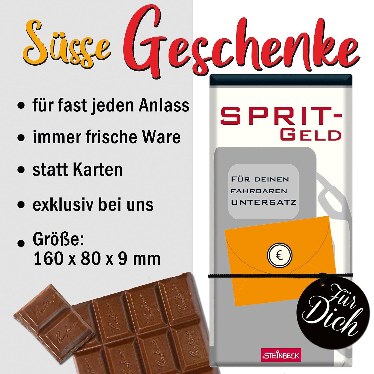 STEINBECK Mini Schokolade 5er Geschenkset Dankeschoen Motiv Katze