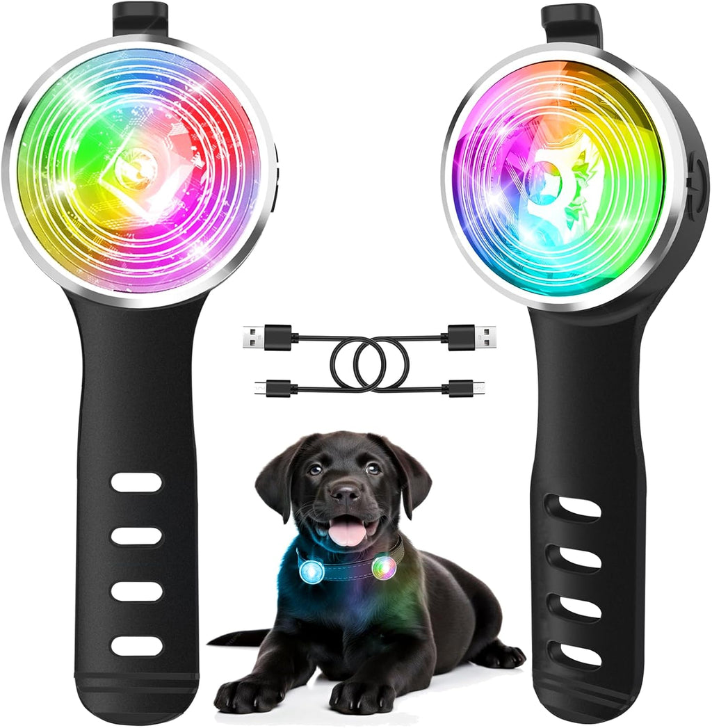Tubasion Hundelicht LED mit 8 Modi, aufladbar, IP66 wasserdicht, Silikonband