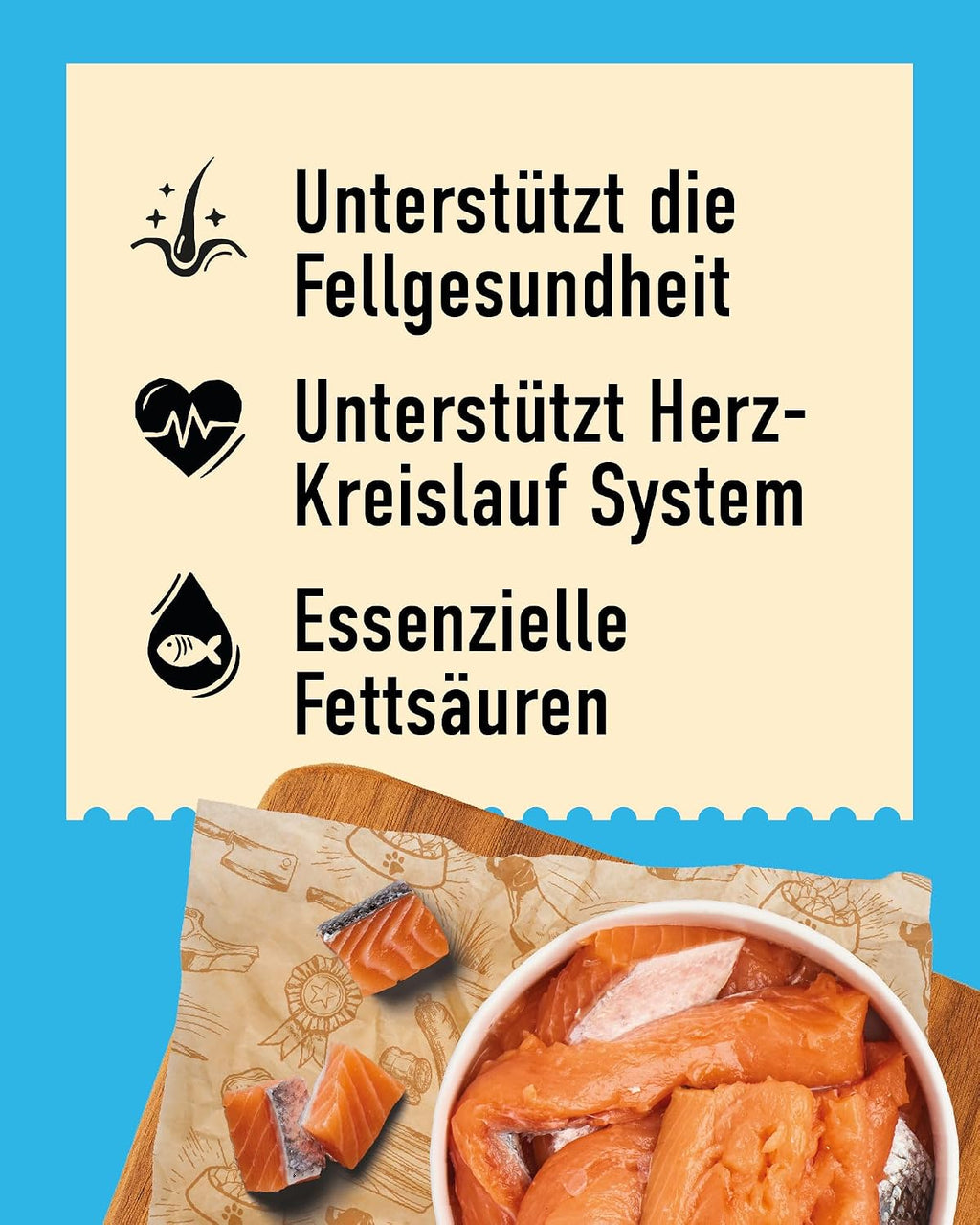 Lachsöl für Hunde und Katzen 500 ml Omega 3 6 Pumpspender Fell Haut