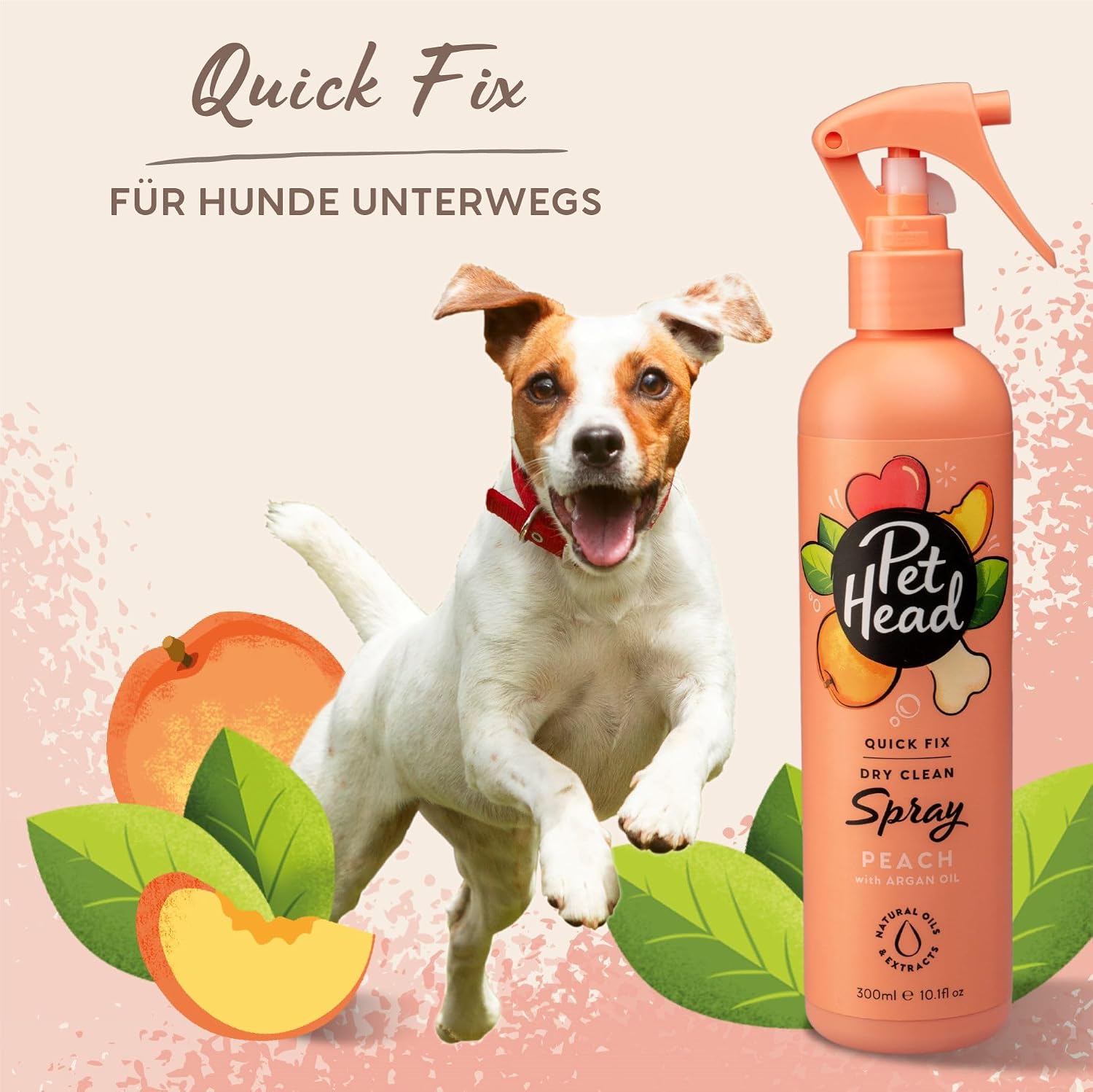Quick Fix Fellspray Hund 300 ml Pfirsichduft pflegend beruhigend vegan