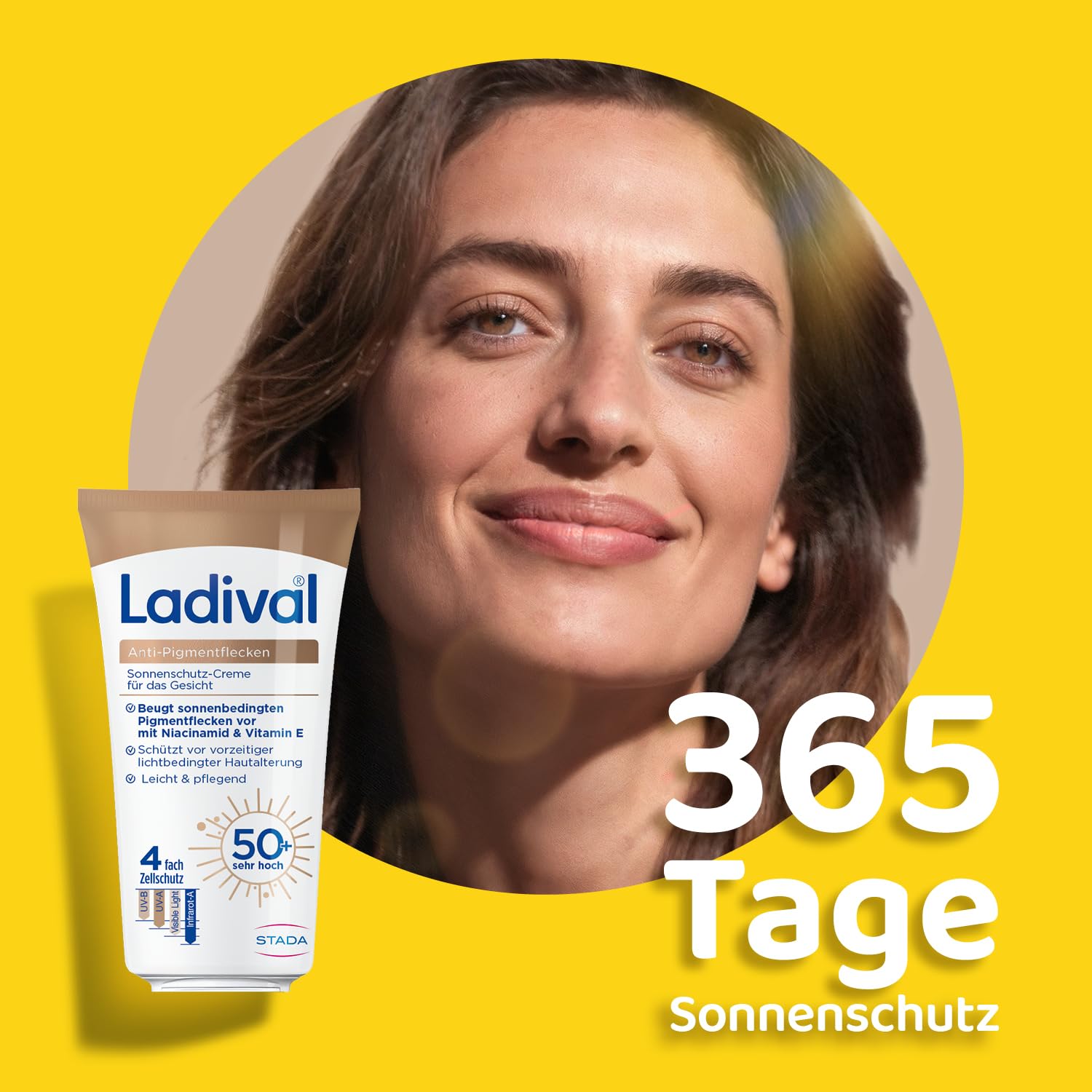 LADIVAL Anti-Pigmentflecken Sonnencreme Gesicht LSF 50 ml mit Niacinamid