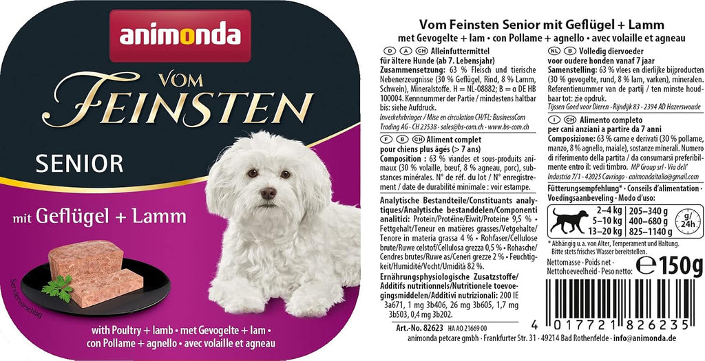 animonda vom Feinsten Senior Hundefutter 6x150 g - verschiedene Sorten