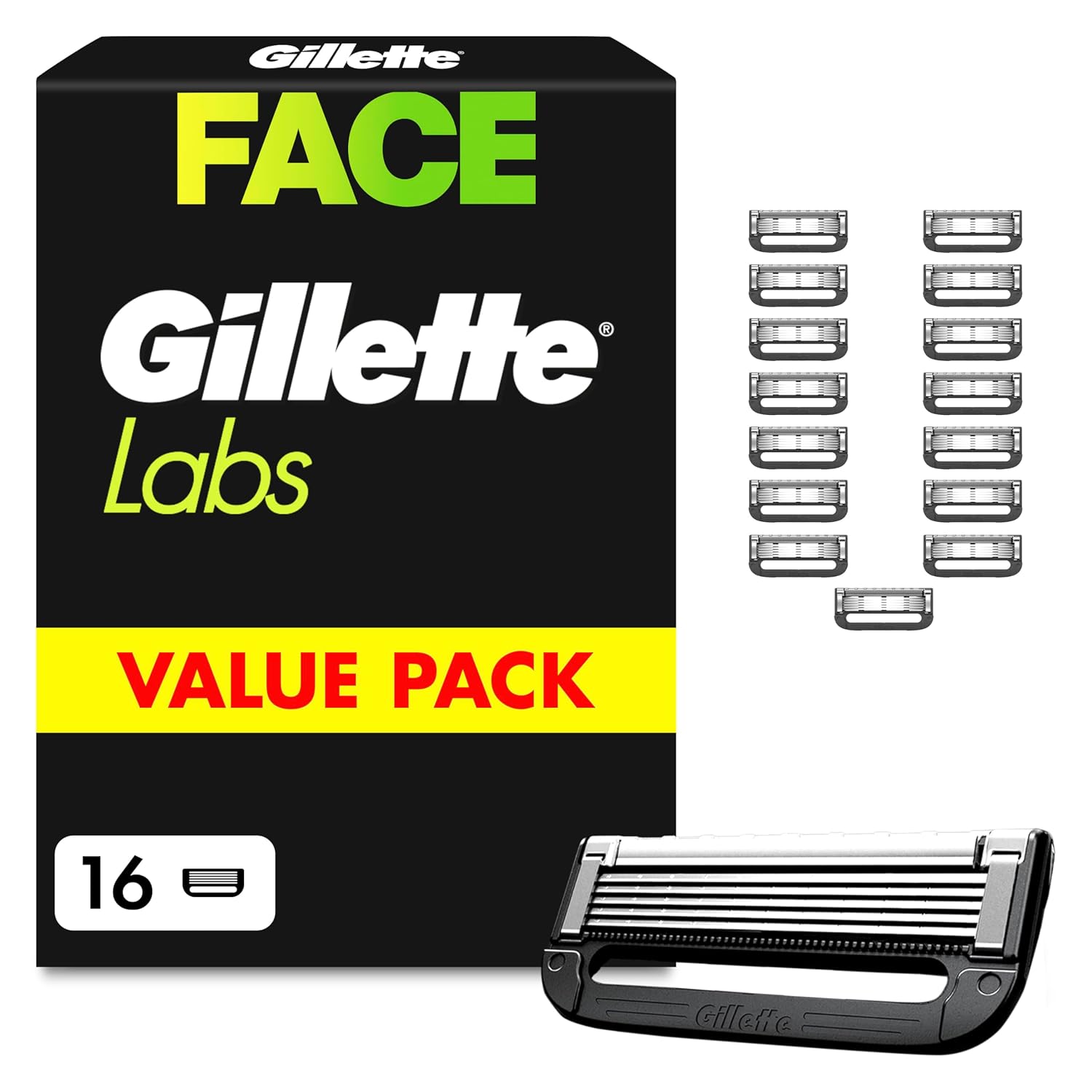 Gillette Labs Rasierklingen 12 Stueck Herren kompatibel mit Rasierer
