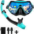 Schnorchelset Erwachsene mit Dry-Top Schnorchel 180° Panorama-Maske Antibeschlag