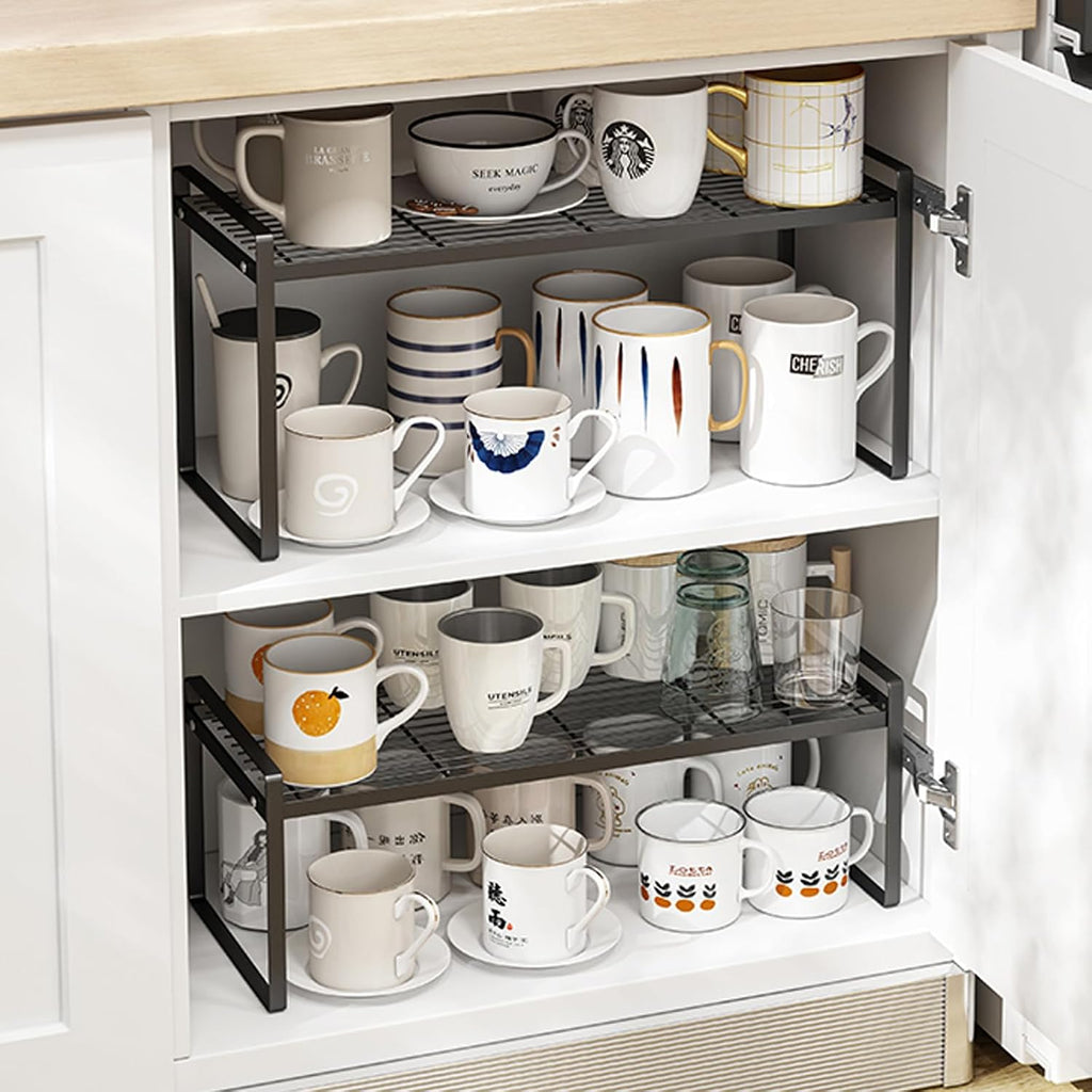 Kuechenschrank Organizer Regaleinsatz mit Antirutschmatte