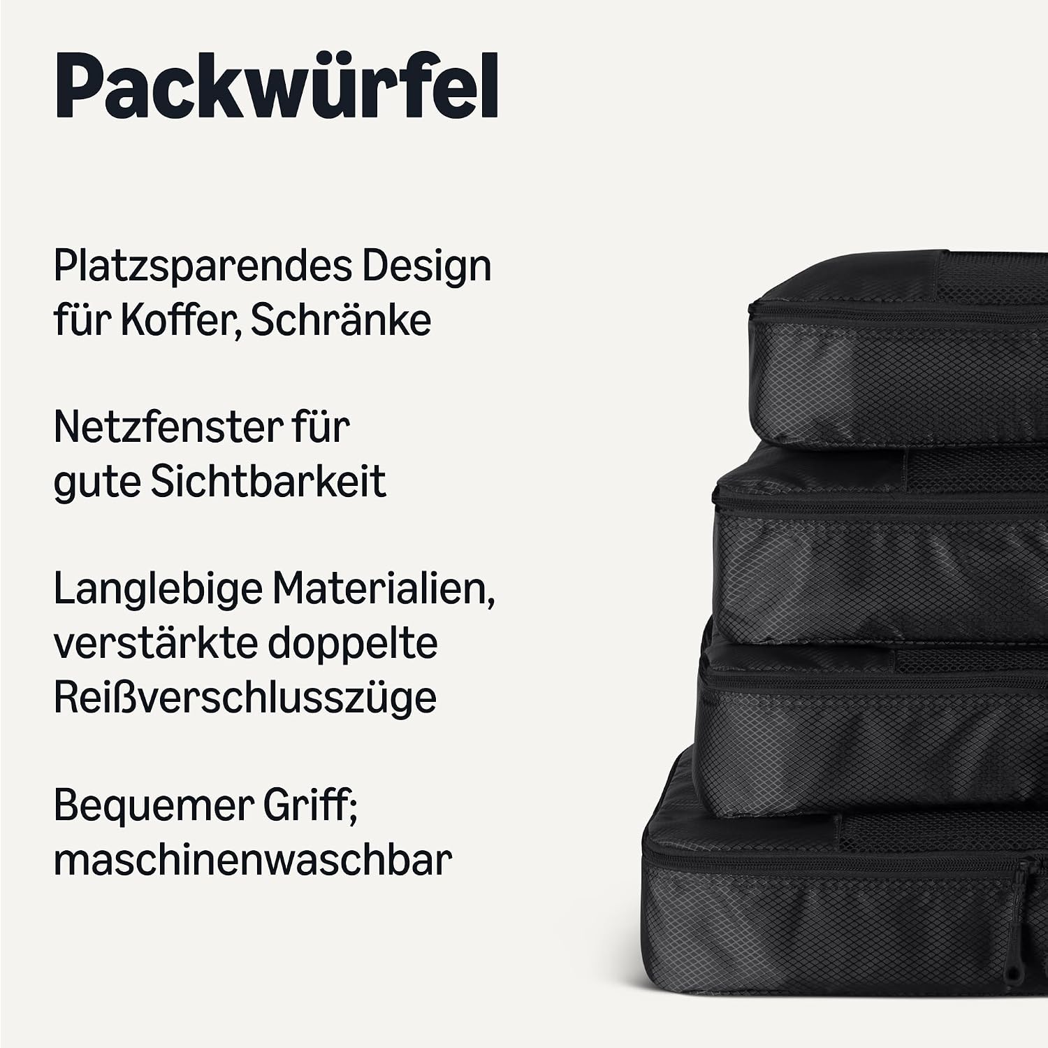 Reise Packing Cubes 8er Set Koffer Organizer Packwuerfel
