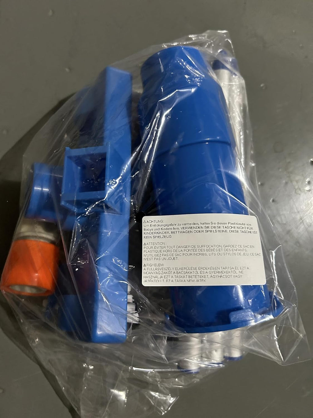 Bapao Pool-Bodensauger Set mit Teleskop-Aluminiumstange, Saugbuerste, Netzbeutel