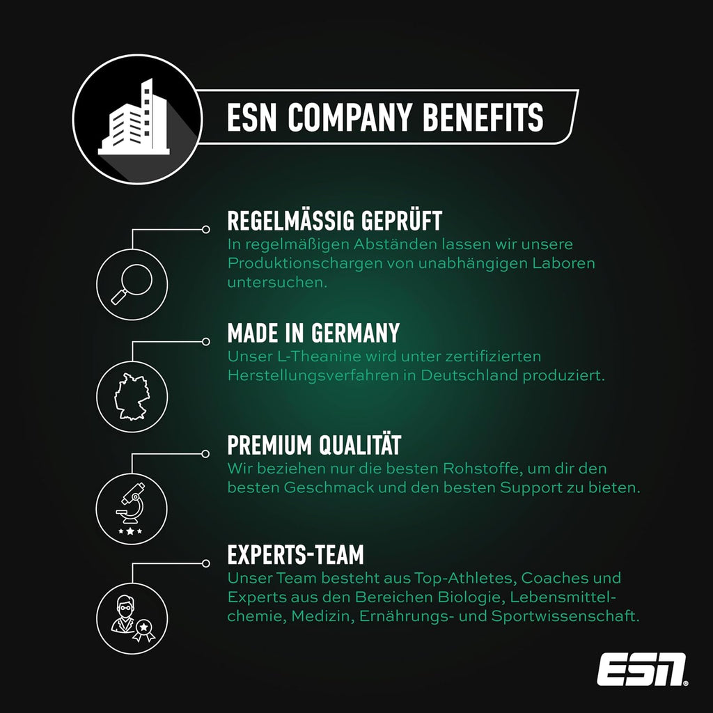 ESN L-Theanine 45 Kapseln 100 mg pro Portion vegan Made in Germany