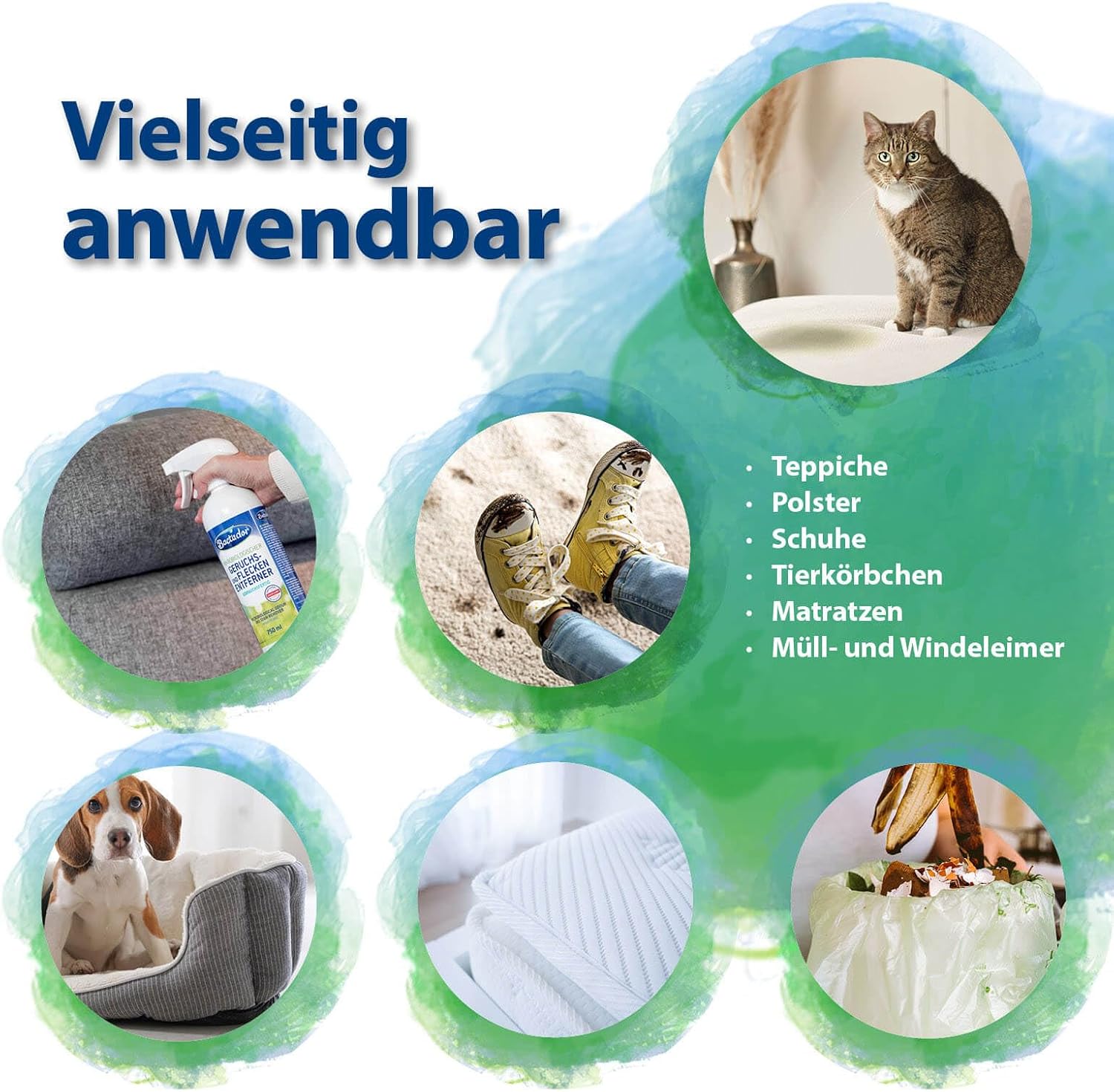 Bactador Enzymreiniger Spray Geruchsentferner fuer Nagerkaefige