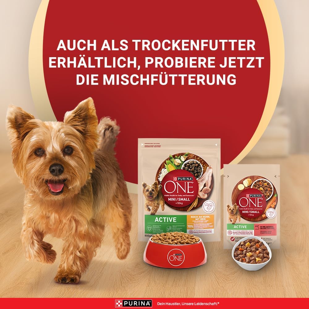 Purina ONE Mini/Small nass Hundefutter (10x85g) verschiedene Sorten