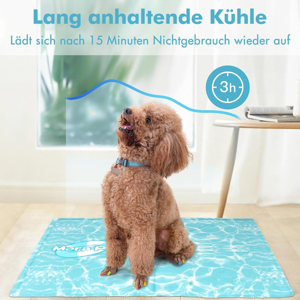 Pawtasy Kuehlmatte fuer Hunde und Katzen S 50x40 cm selbstkuehlendes Gel
