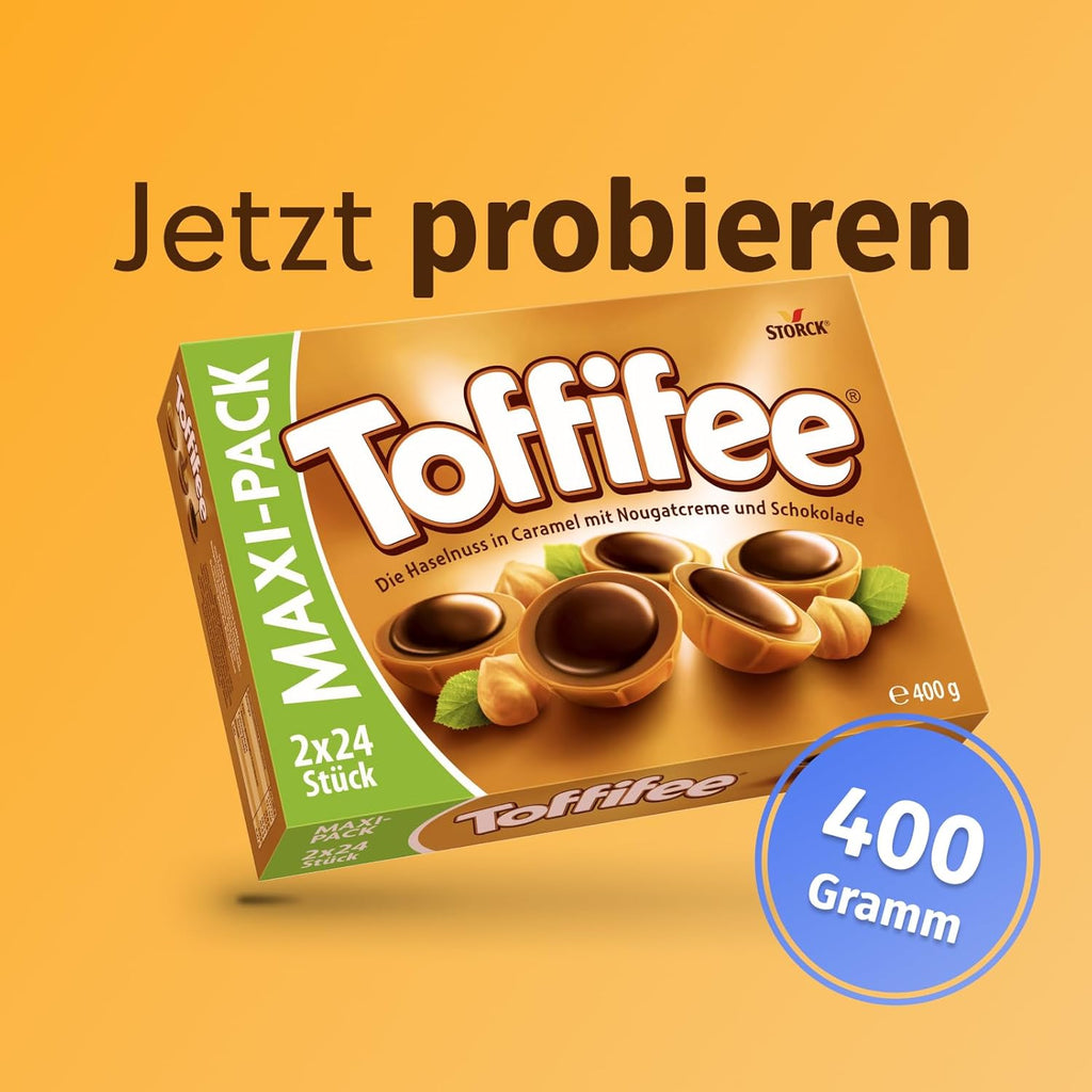 Toffifee Haselnuss Karamell mit Nougatcreme und Schokolade