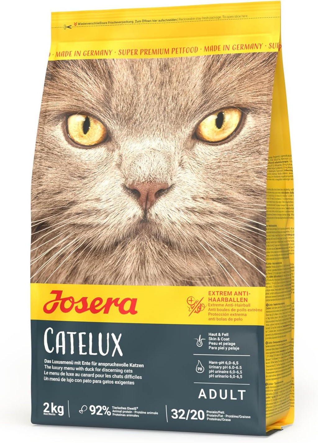 Josera Catelux Adult Katzenfutter Ente und Kartoffel weizenfrei