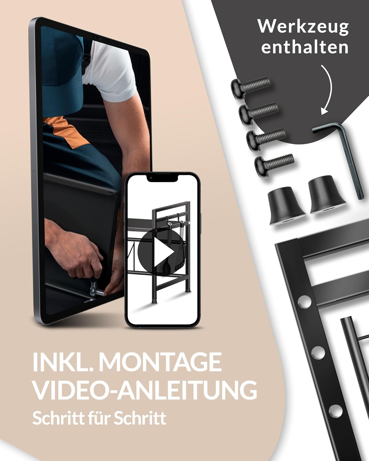 Kuechenregal 2-stufig Mikrowellenhalter stehendes Mikrowellenregal