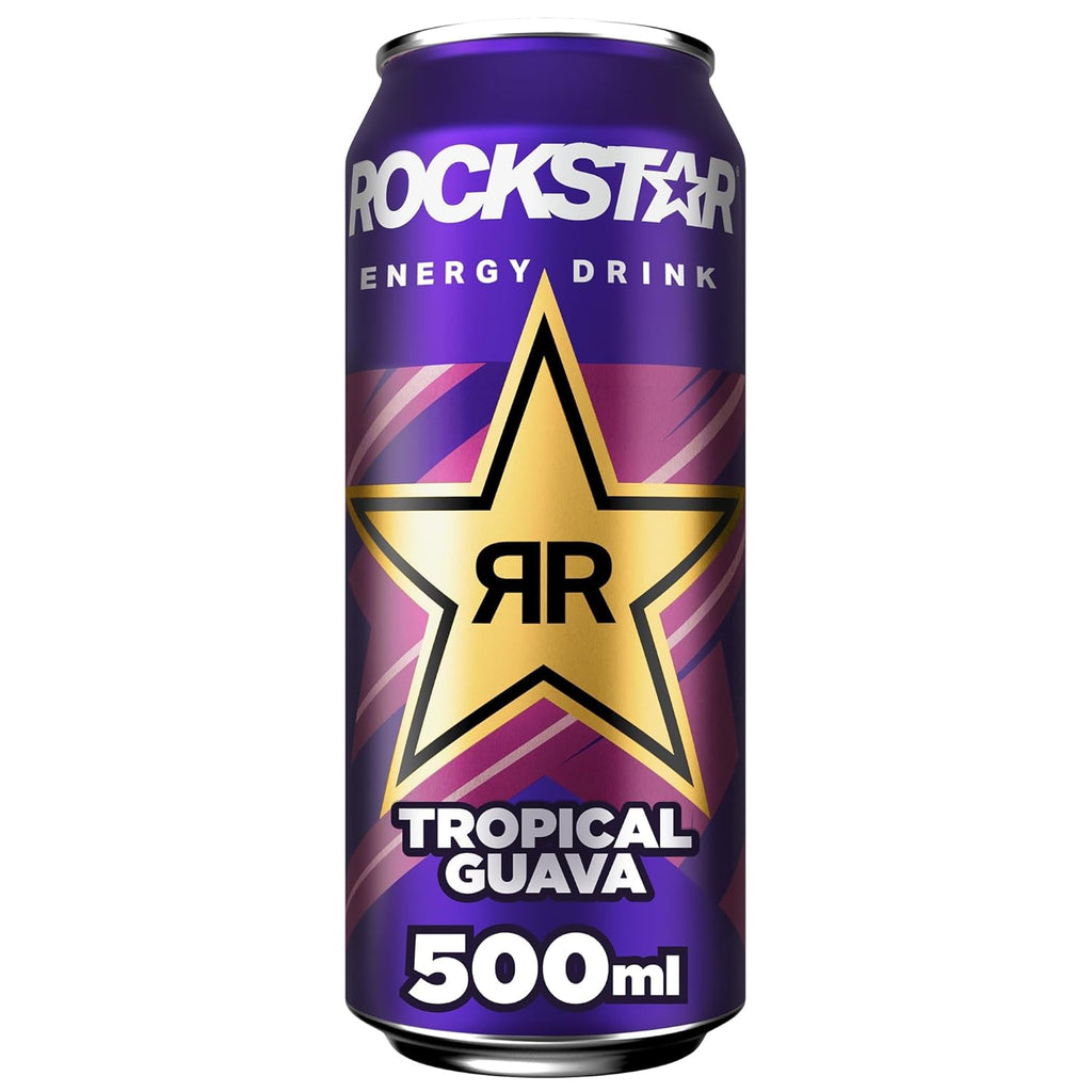 Rockstar Energy Drink Tropical Guava Geschmack - Koffeinhaltiges Erfrischungsget