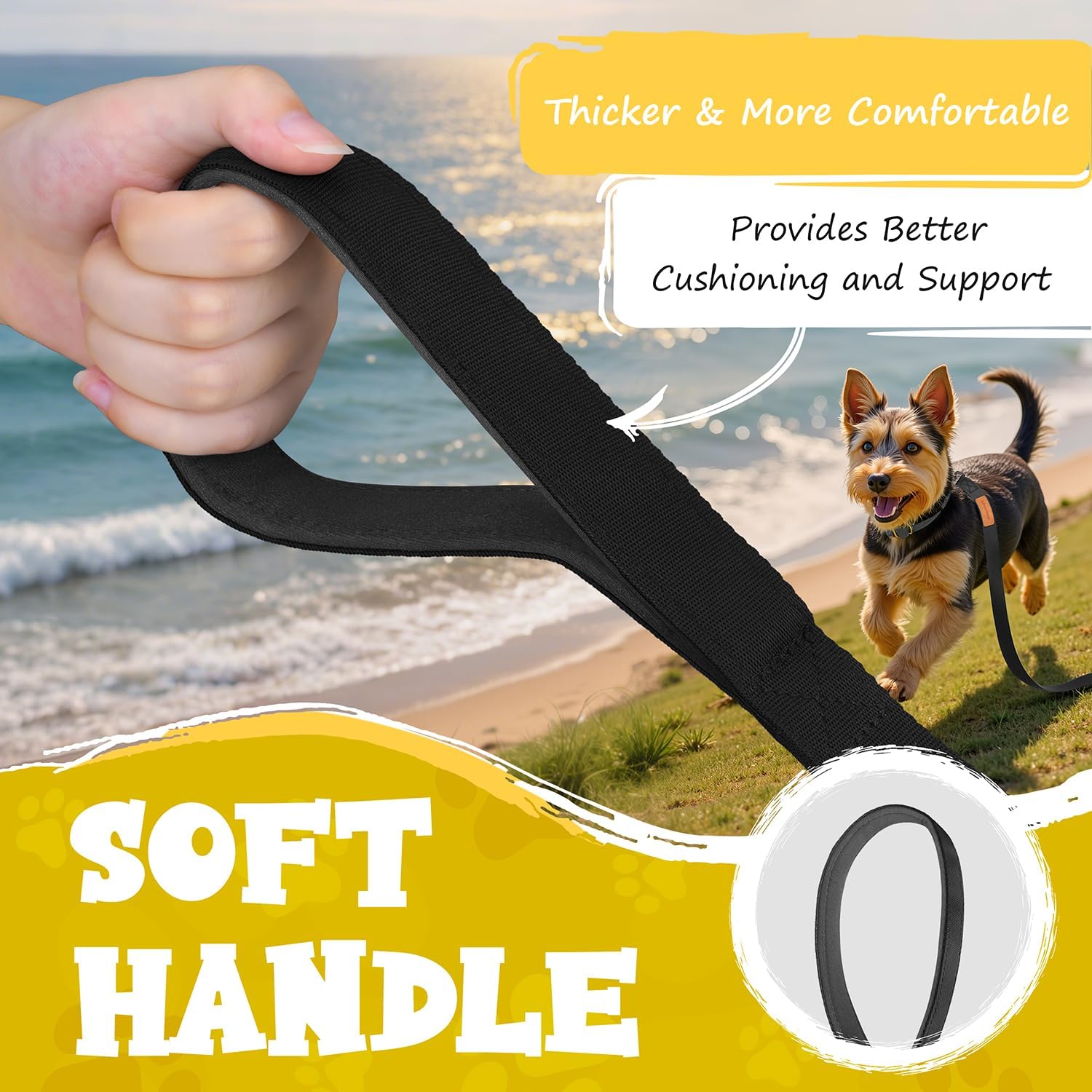 Schleppleine 3m-30m reissfest mit robuster Karabiner Hundetraining 3m-30m
