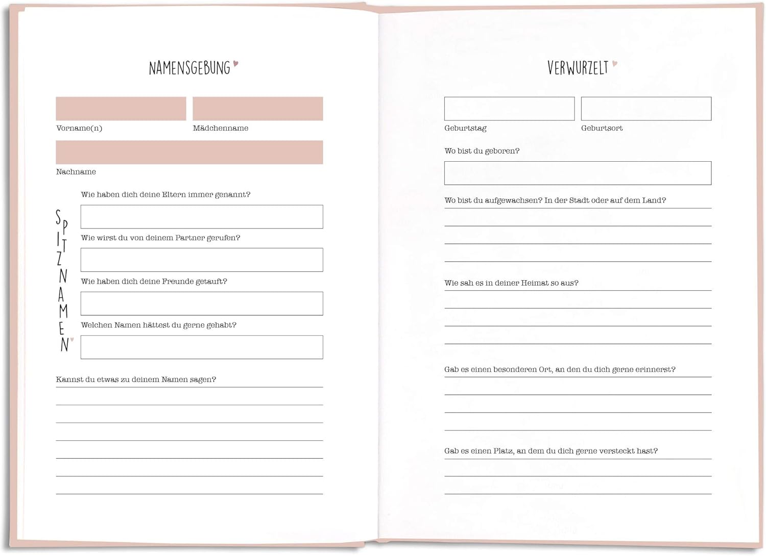 Muetter Ausfuellbuch Erinnerungsbuch persoenliches Fragebuch Geschenkidee Groesse Deu