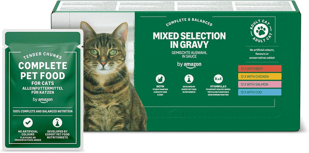 Katzenfutter nass 48er Pack verschiedene Sorten in Sauce