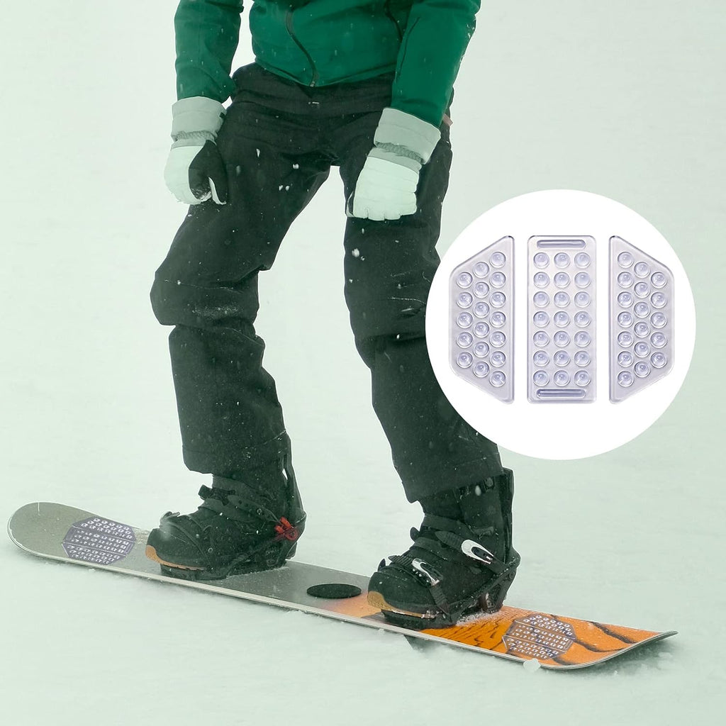 3er Set Stomp Pad klar Anti-Rutsch Snowboard Grip Stomp-Pad