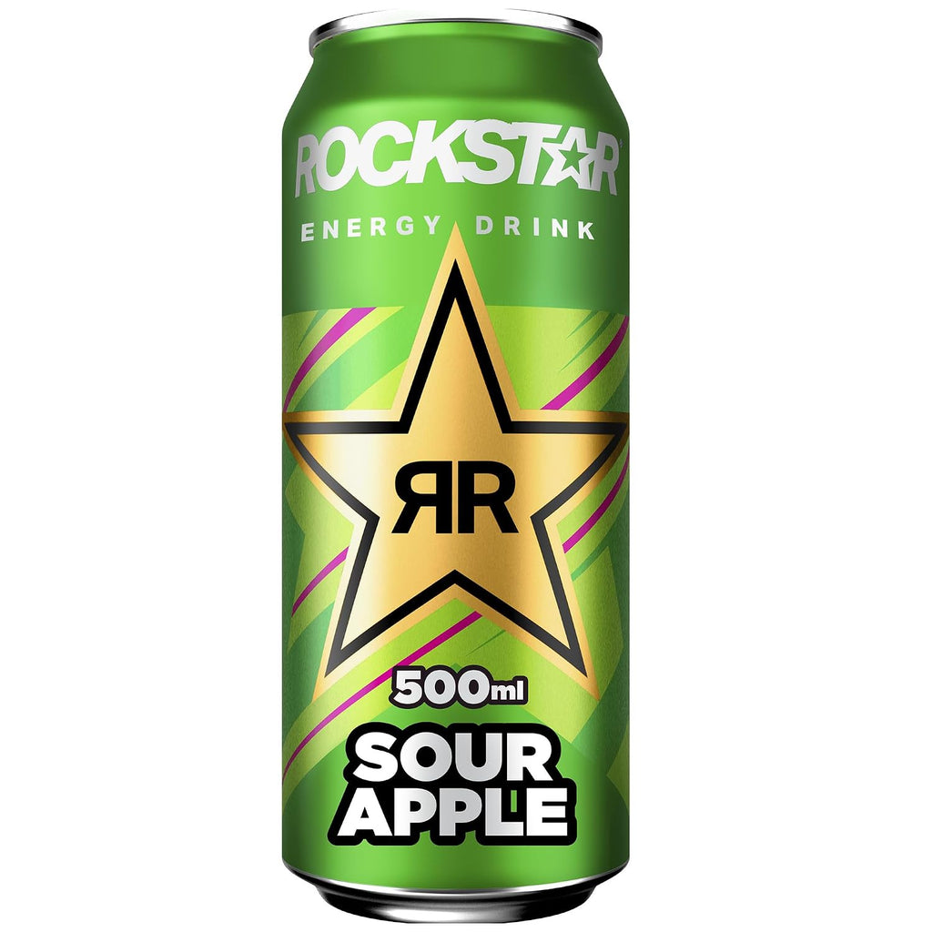 Rockstar Energy Drink Sour Apple Geschmack - Saures, koffeinhaltiges Erfrischung